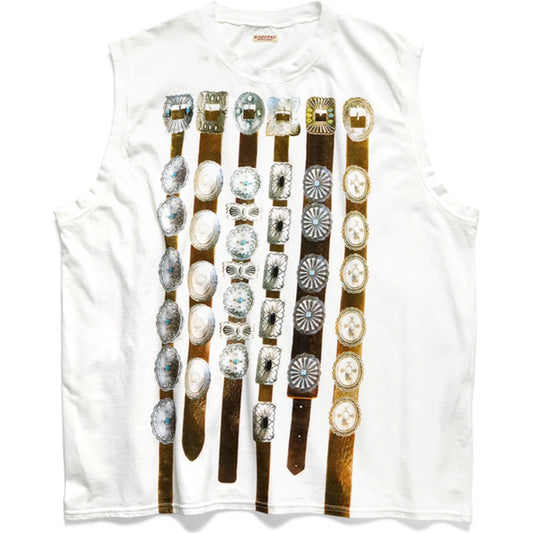Kapital Jersey Sleeveless T-Shirt (Curtain Concho)