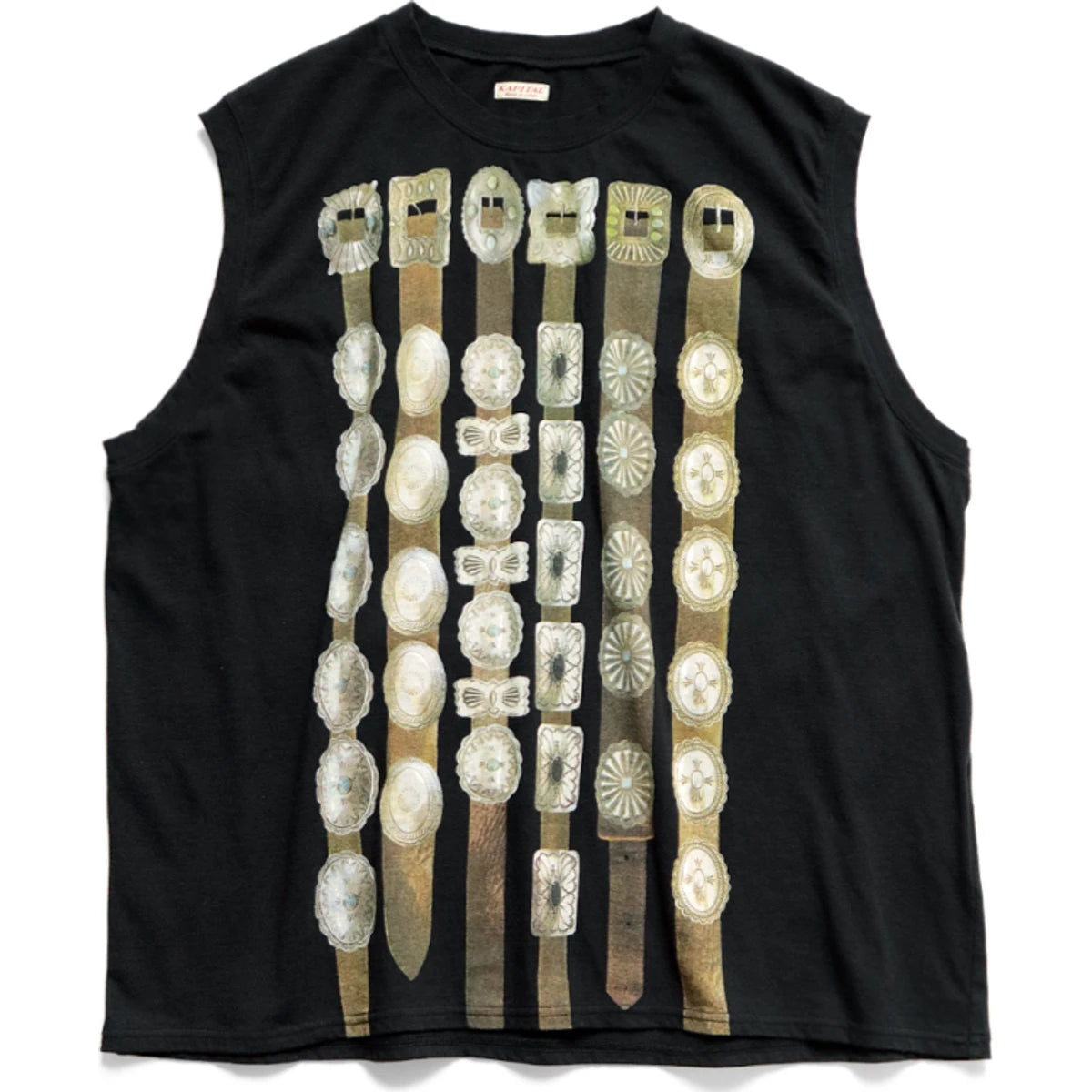 Kapital Jersey Sleeveless T-Shirt (Curtain Concho)