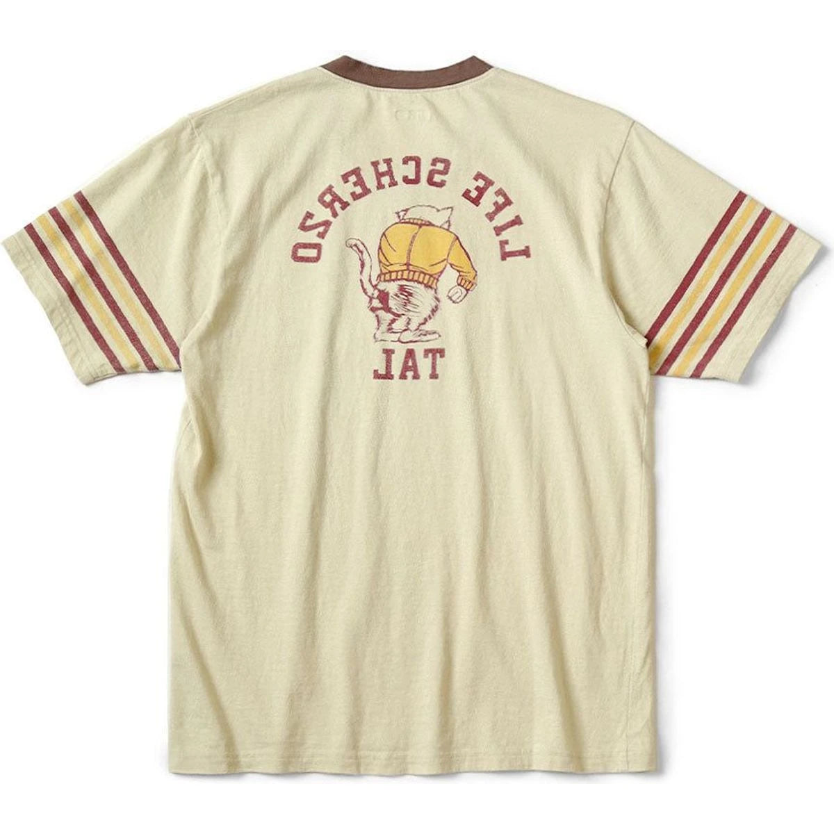 Kapital Jersey V Neck Ringer T (College Catpitalpt)