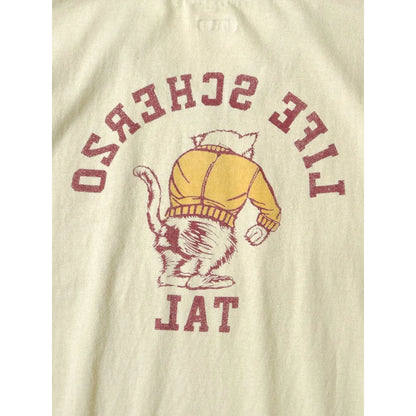 Kapital Jersey V Neck Ringer T (College Catpitalpt)