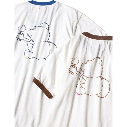 Kapital Jersey V Neck Ringer T (Little Bear Harmony Pt)