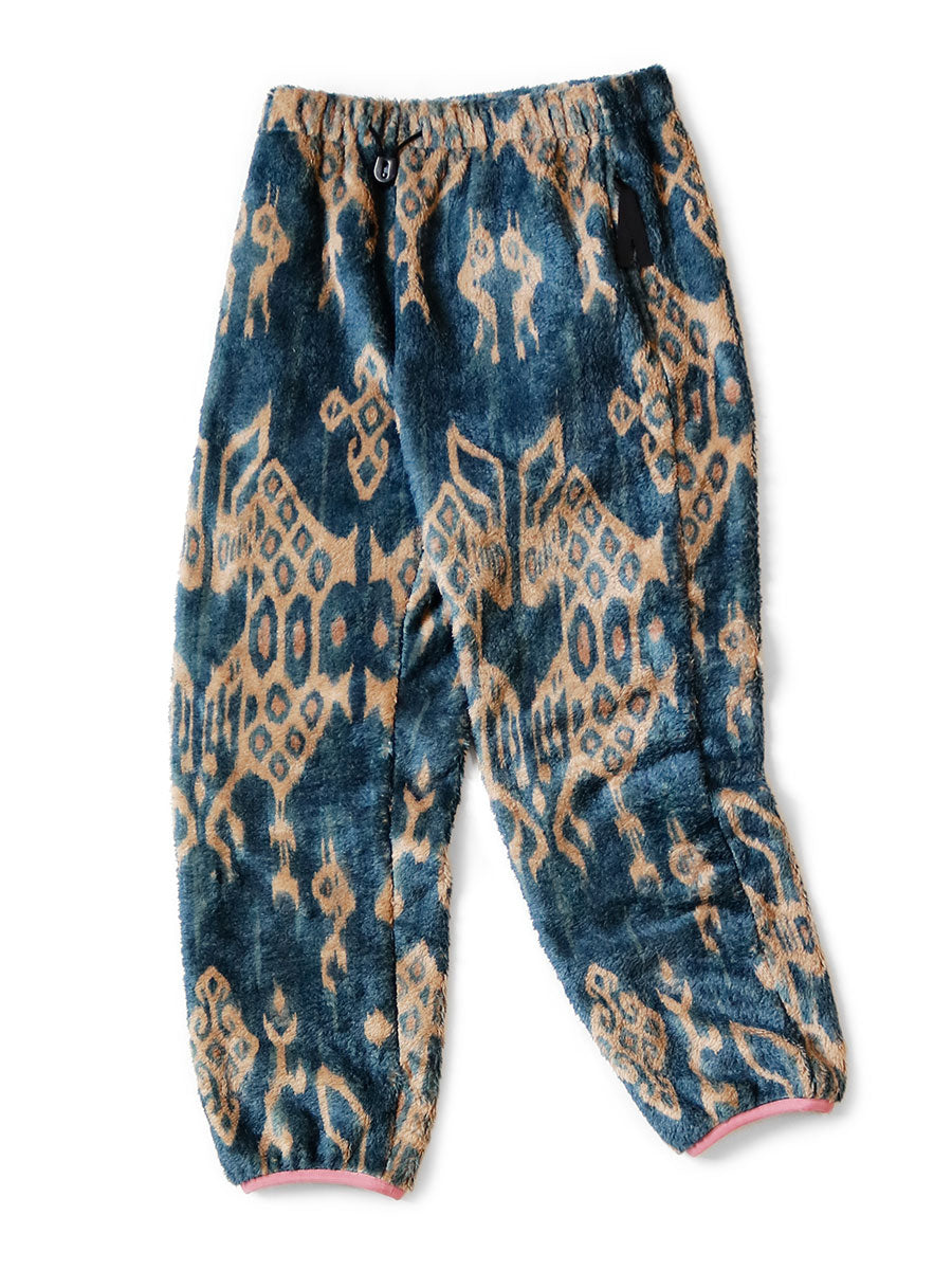 Kapital Java Kasuri Pattern Fleece Easy Pants