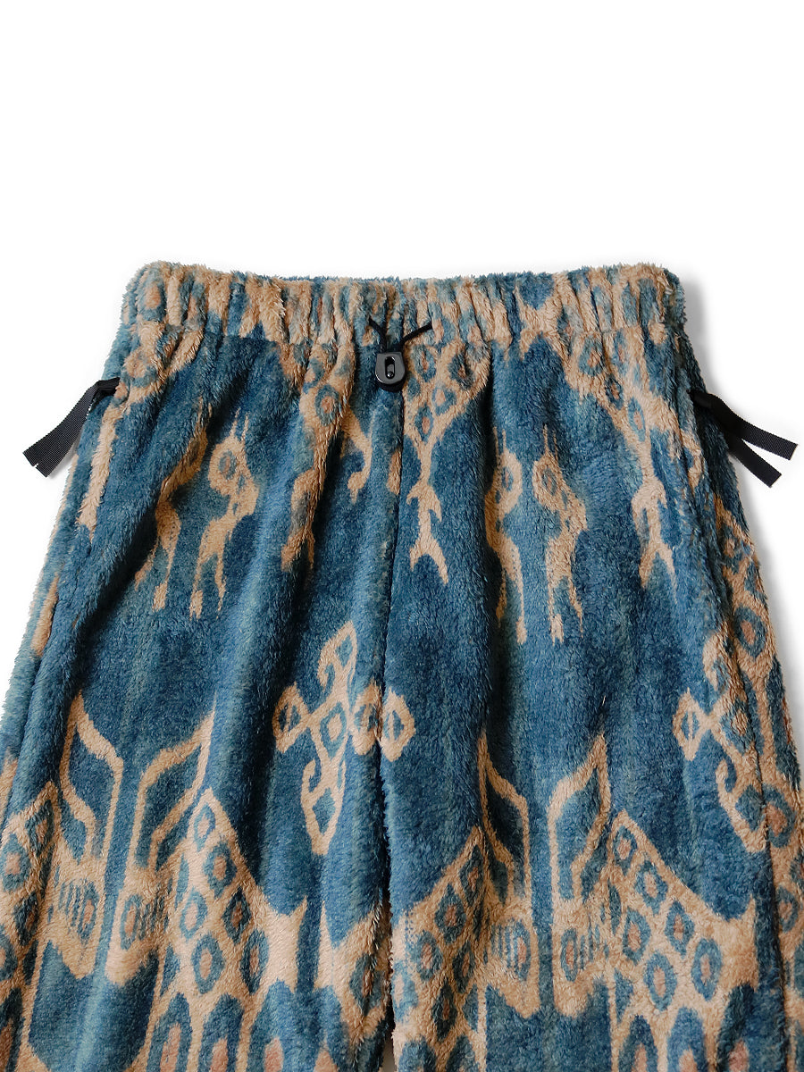 Kapital Java Kasuri Pattern Fleece Easy Pants