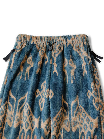 Kapital Java Kasuri Pattern Fleece Easy Pants