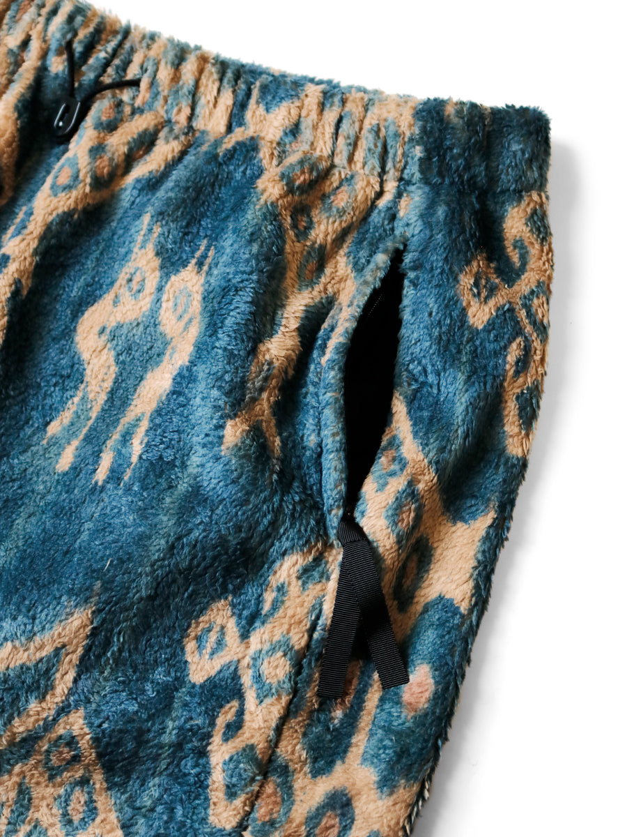 Kapital Java Kasuri Pattern Fleece Easy Pants