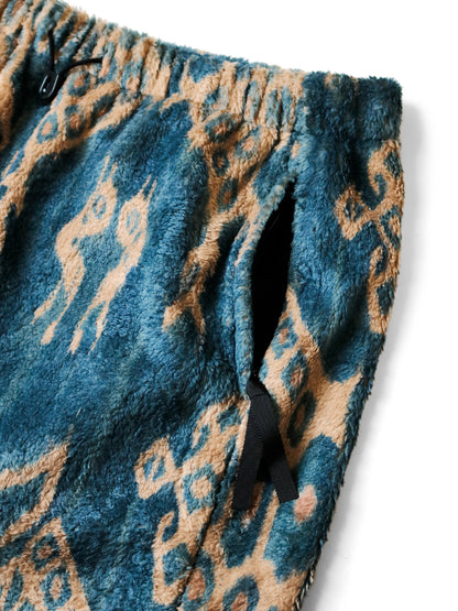 Kapital Java Kasuri Pattern Fleece Easy Pants