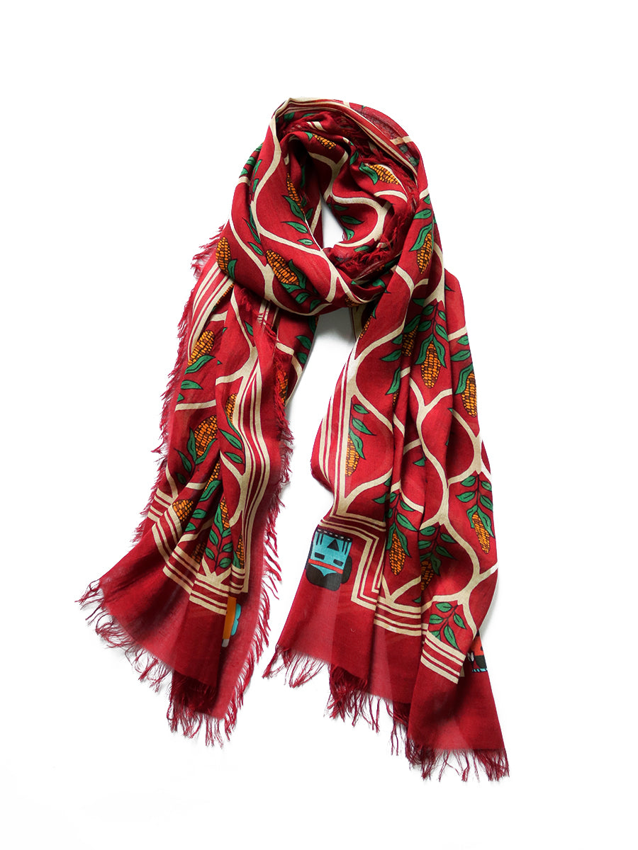 Kapital Rayon Disco Arabesque Pattern Stole