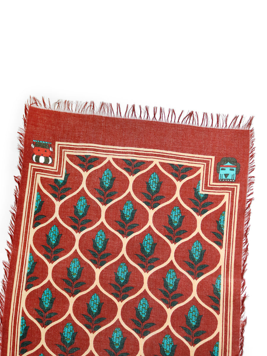 Kapital Rayon Disco Arabesque Pattern Stole