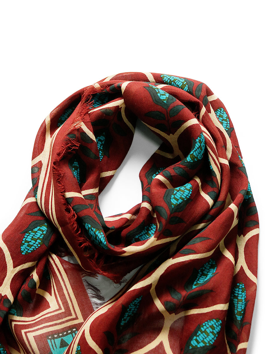 Kapital Rayon Disco Arabesque Pattern Stole