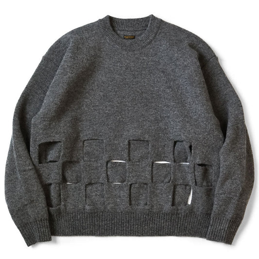 Kapital 7G Wool Windbreaker Big Crew Sweater