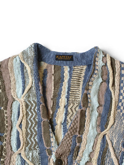 Kapital 7G Knit Gaudy Short Cardigan