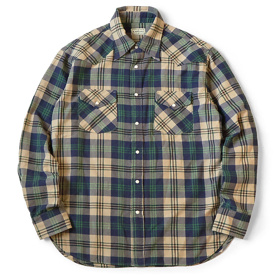 Kapital Columbia-Check Husky Western Shirt