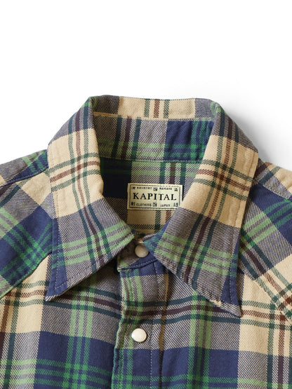 Kapital Columbia-Check Husky Western Shirt