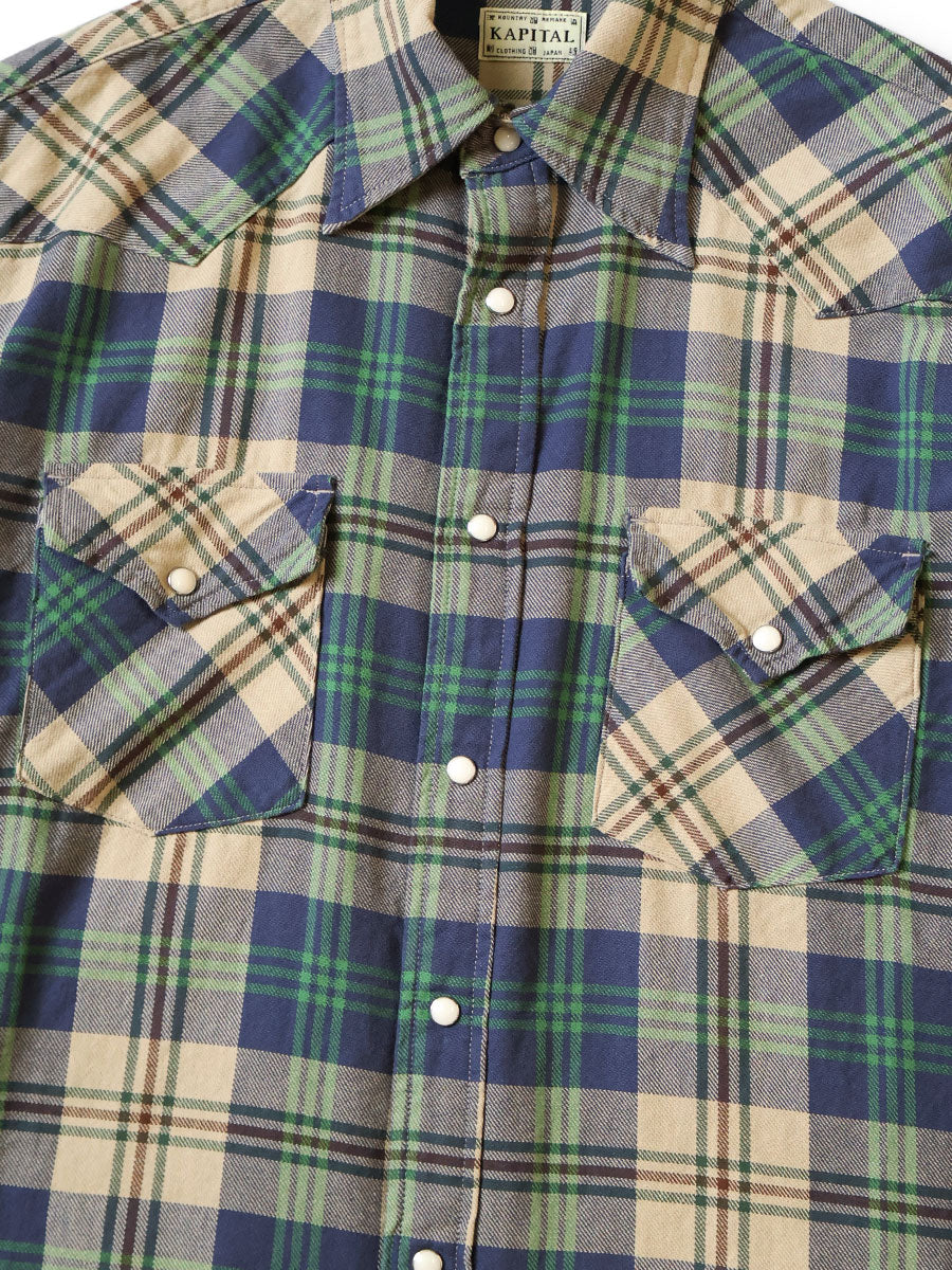 Kapital Columbia-Check Husky Western Shirt