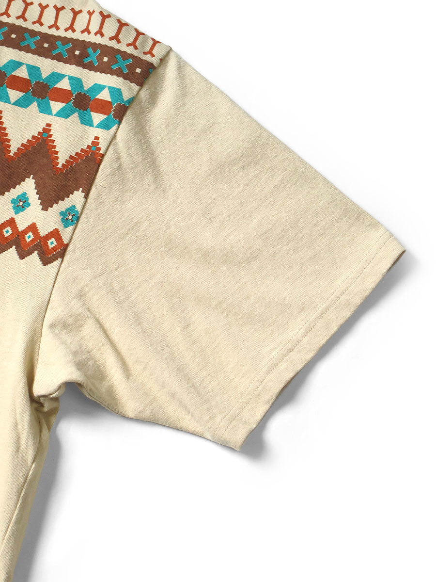 Kapital Jersey Ringer Tee (Powwow Print)