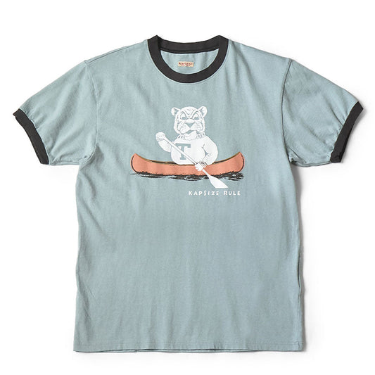 Kapital Jersey Ringer Tee (`T` Tiger Print)