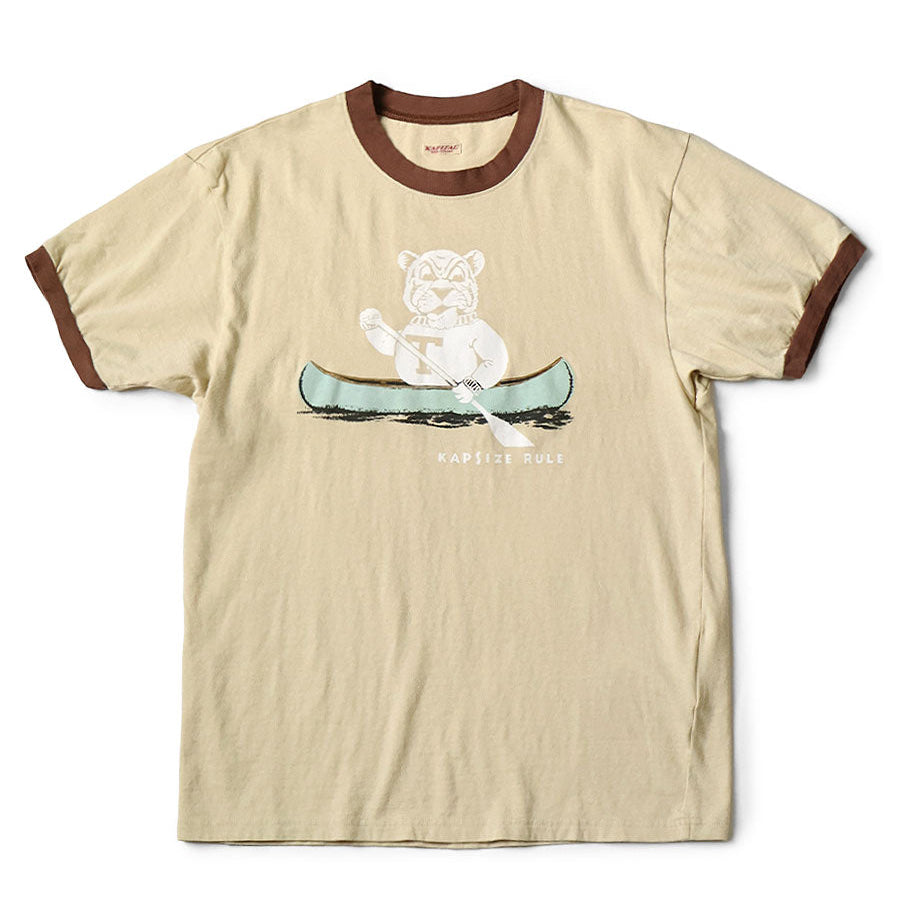 Kapital Jersey Ringer Tee (`T` Tiger Print)