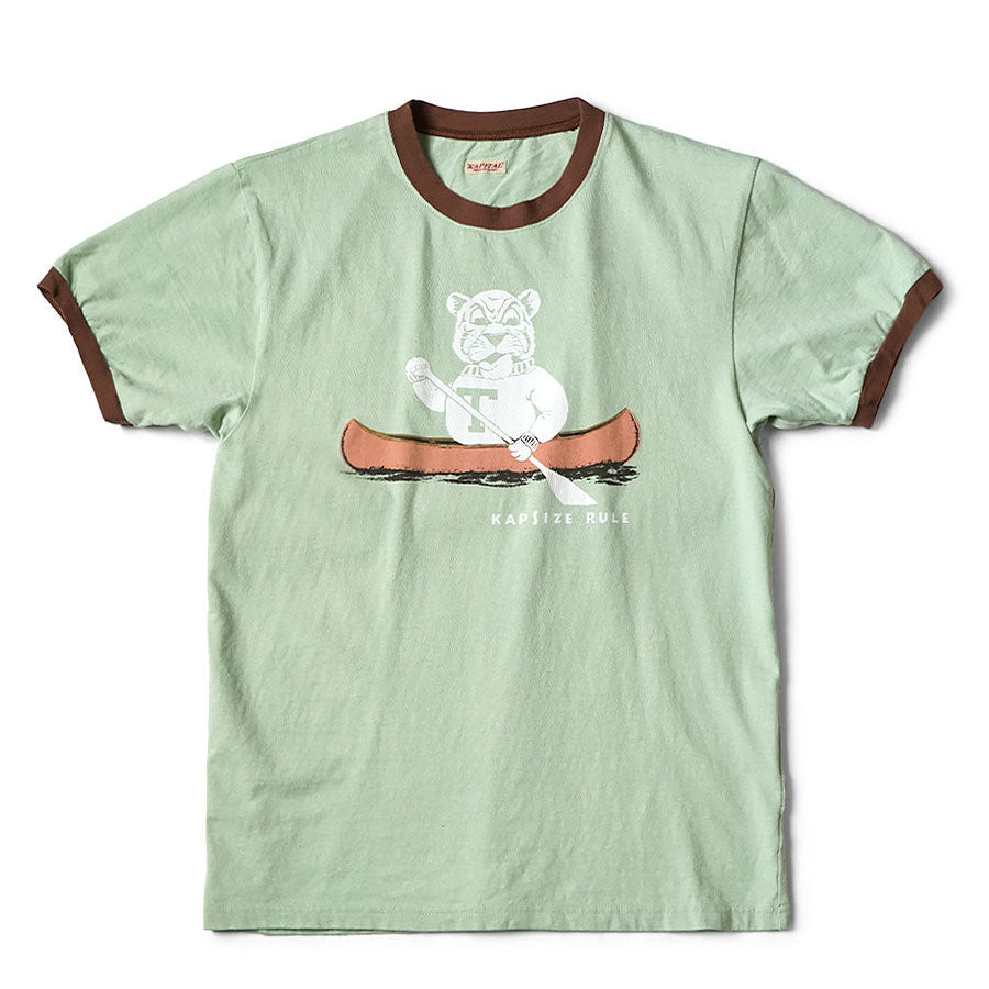 Kapital Jersey Ringer Tee (`T` Tiger Print)