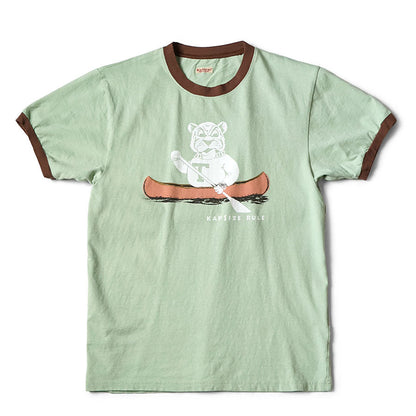 Kapital Jersey Ringer Tee (`T` Tiger Print)