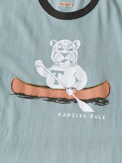 Kapital Jersey Ringer Tee (`T` Tiger Print)