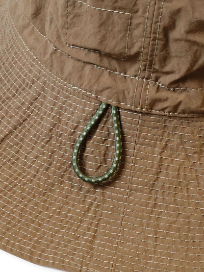 Kapital Nylon Konbu Processed Pork Pie Camp Hat (Long Brim)