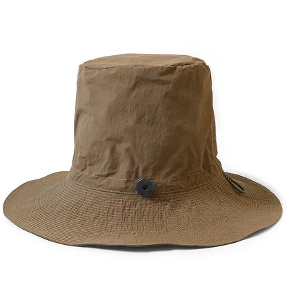 Kapital Nylon Konbu Processed Pork Pie Camp Hat (Long Brim)