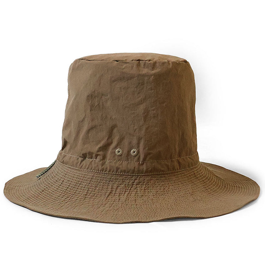 Kapital Nylon Konbu Processed Pork Pie Camp Hat (Long Brim)