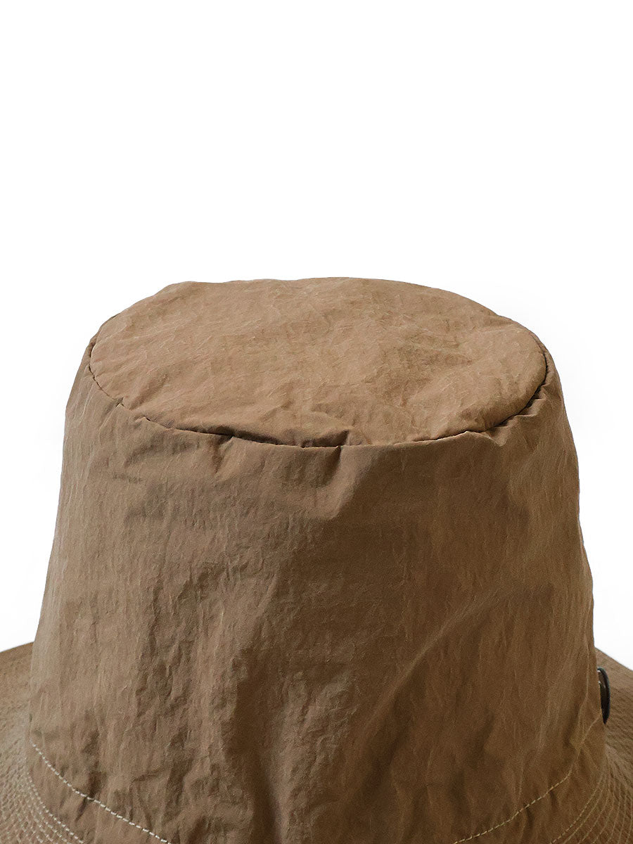 Kapital Nylon Konbu Processed Pork Pie Camp Hat (Long Brim)