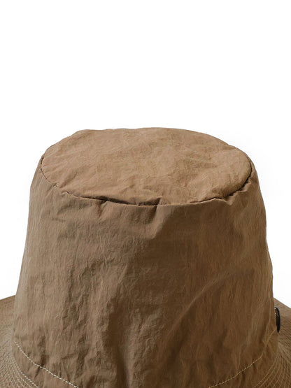 Kapital Nylon Konbu Processed Pork Pie Camp Hat (Long Brim)