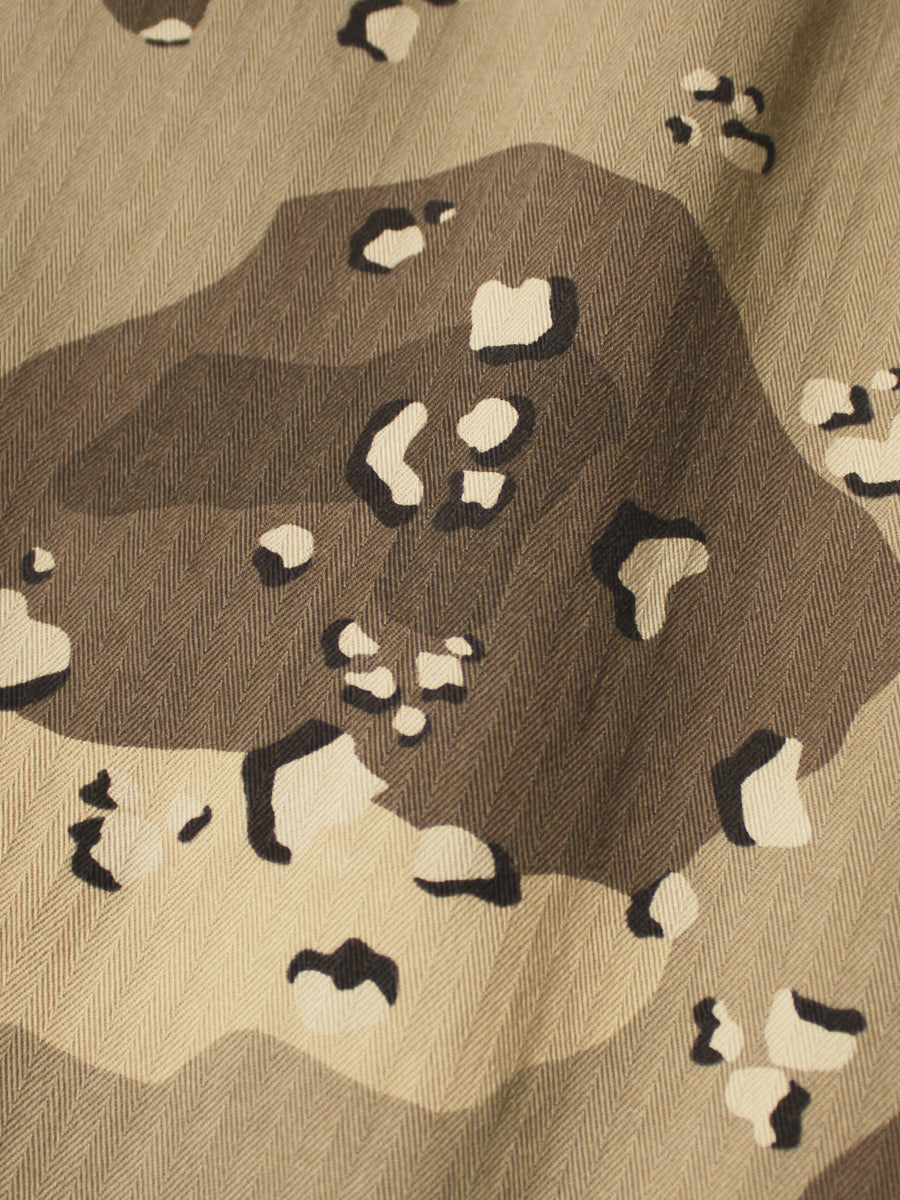 Kapital Cotton Herringbone Peckish Chocolate Chip Camo Army Jacket (Short)