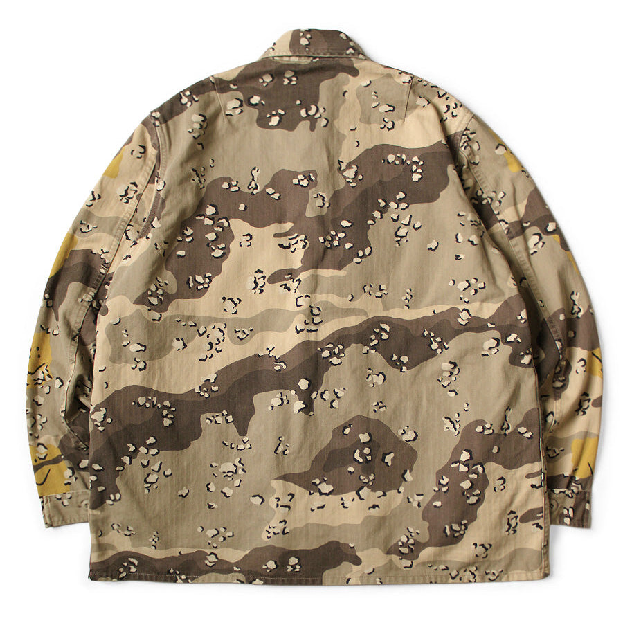 Kapital Cotton Herringbone Peckish Chocolate Chip Camo Army Jacket
