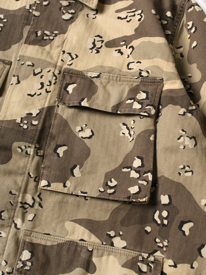 Kapital Cotton Herringbone Peckish Chocolate Chip Camo Army Jacket