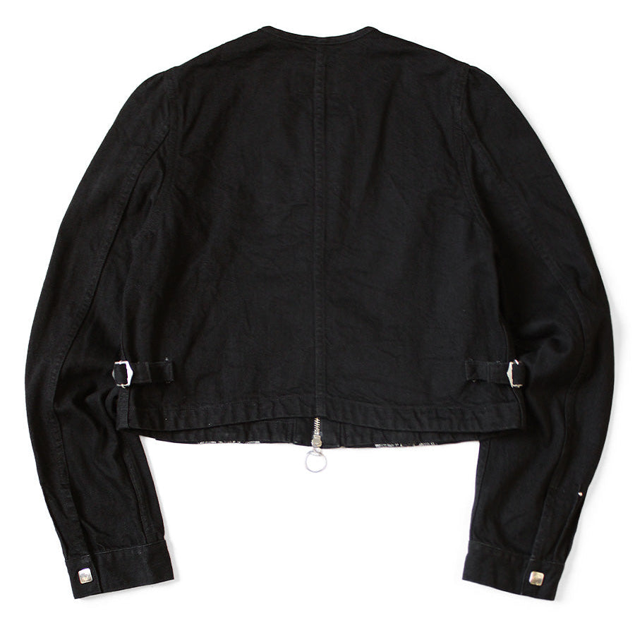 Kapital 12oz Arrow Pattern Jacquard Denim Bolero Jacket