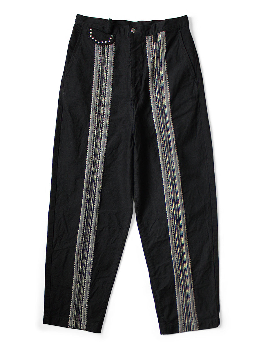 Kapital 12oz Arrow Pattern Jacquard Denim Nimes Pants