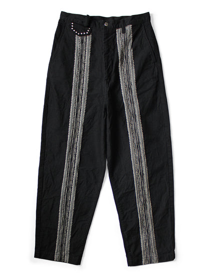 Kapital 12oz Arrow Pattern Jacquard Denim Nimes Pants