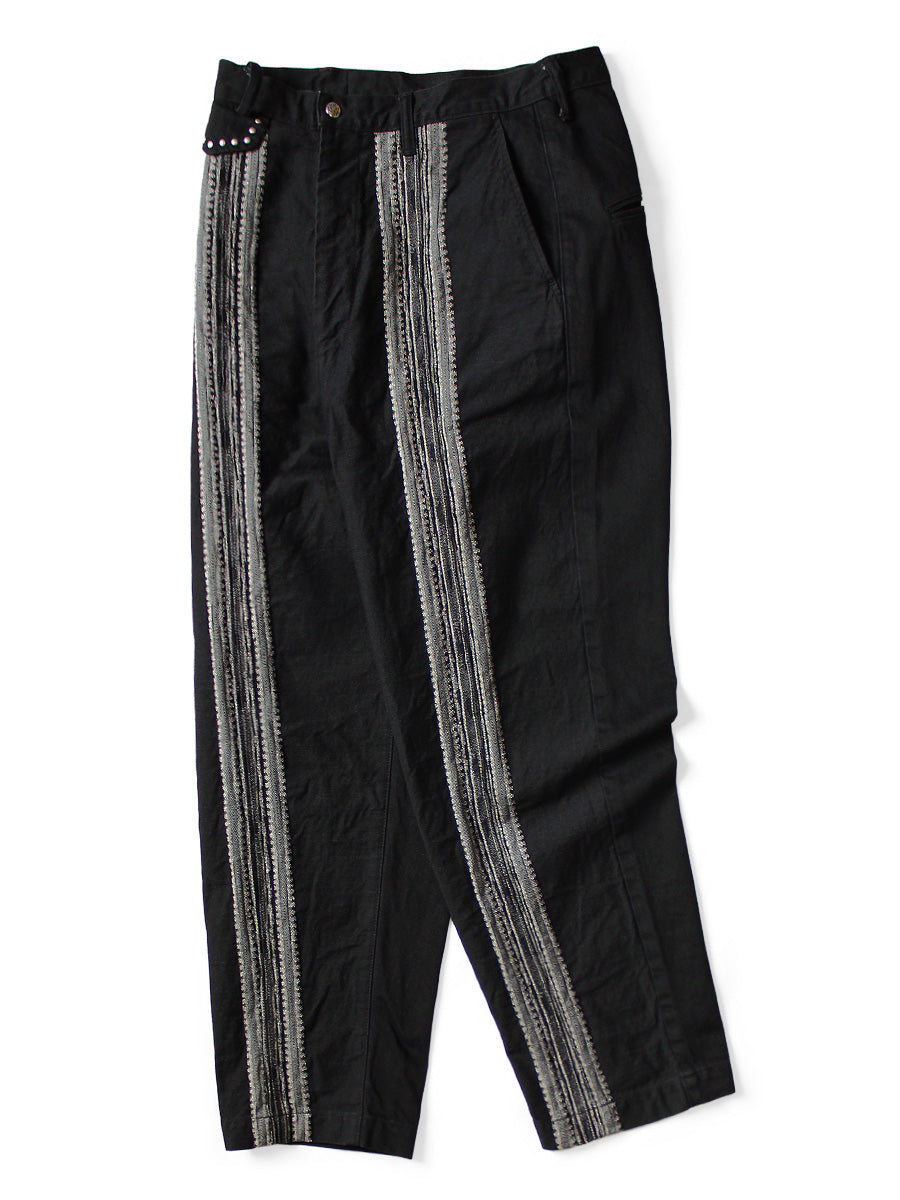 Kapital 12oz Arrow Pattern Jacquard Denim Nimes Pants