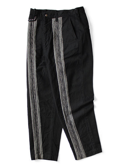 Kapital 12oz Arrow Pattern Jacquard Denim Nimes Pants