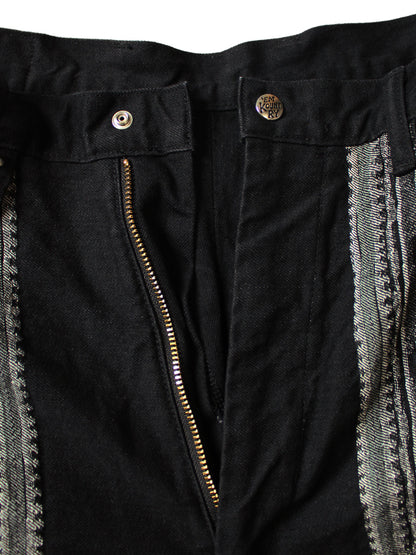 Kapital 12oz Arrow Pattern Jacquard Denim Nimes Pants