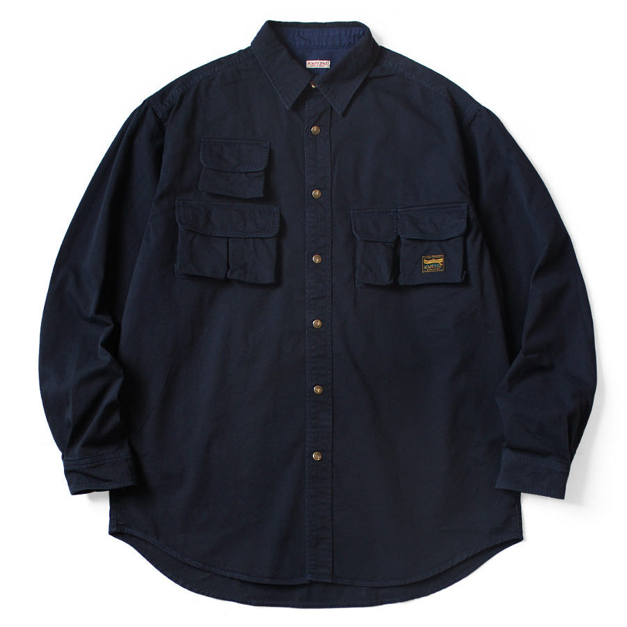 Kapital Chino Shirt Nugget-Pocket Fish Shirt