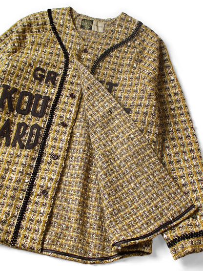 Kapital Fancy Tweed Great Kountry Baseball Long Sleeve Shirt