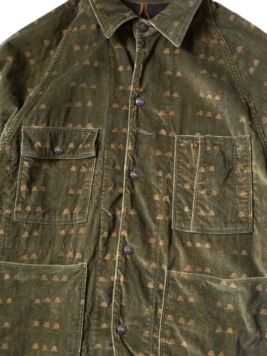 Kapital Velveteen Iris Tsume-Shobu Cactus Coverall