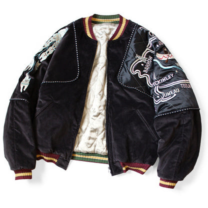 Kapital Velveteen Sham Siamese Bomber Jacket (Yukon)