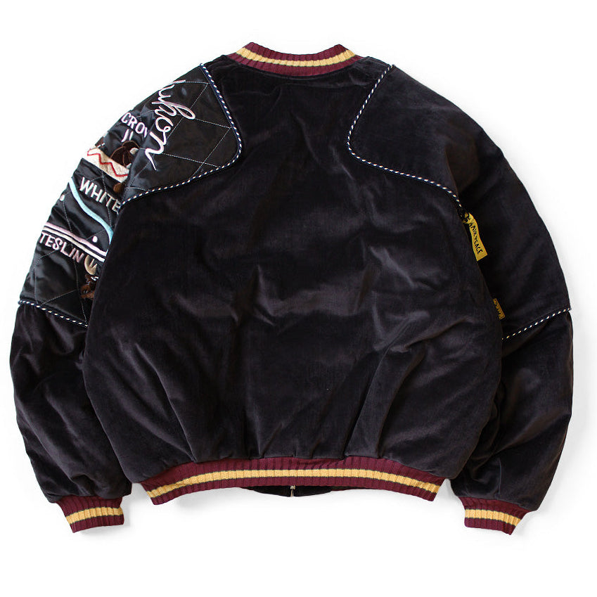 Kapital Velveteen Sham Siamese Bomber Jacket (Yukon)