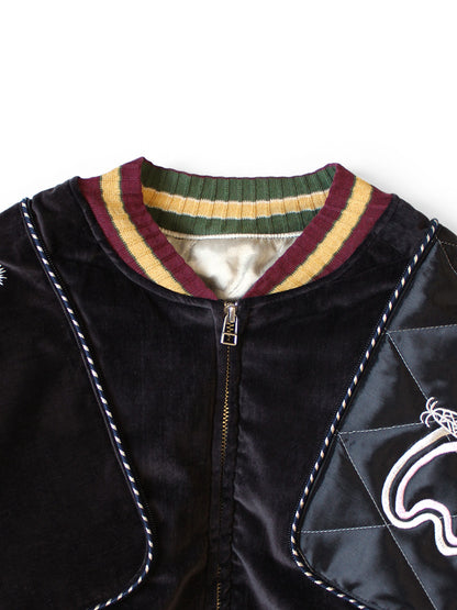 Kapital Velveteen Sham Siamese Bomber Jacket (Yukon)