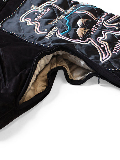 Kapital Velveteen Sham Siamese Bomber Jacket (Yukon)