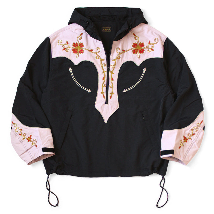 Kapital Nylon Taffeta 2 Tone Tennessee Cactus Flower Parka