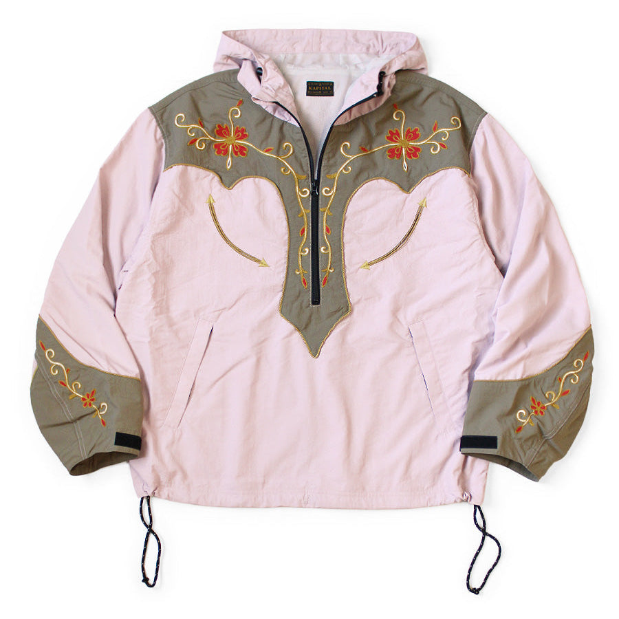 Kapital Nylon Taffeta 2 Tone Tennessee Cactus Flower Parka