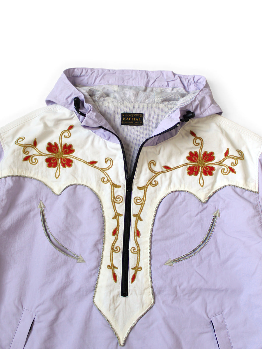 Kapital Nylon Taffeta 2 Tone Tennessee Cactus Flower Parka