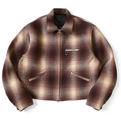 Kapital Vintage Wool Shadow Check Hunting Drizzler Jacket
