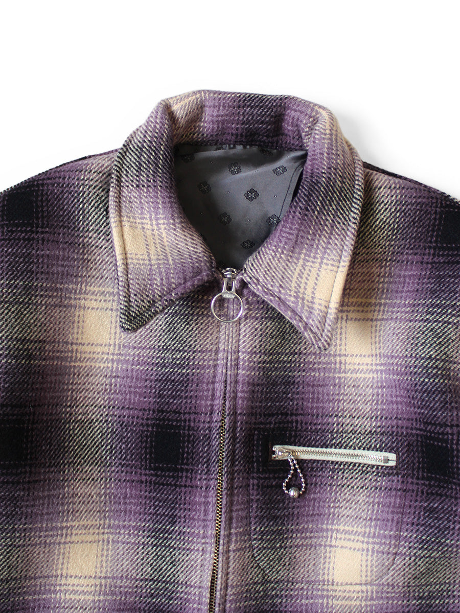 Kapital Vintage Wool Shadow Check Hunting Drizzler Jacket